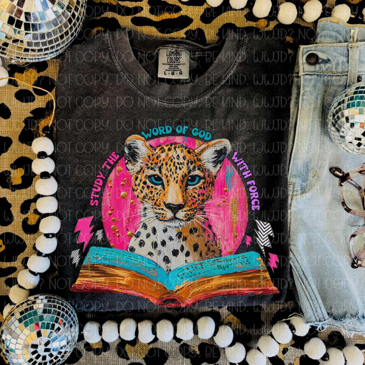 Study the word of god with force (Vehement) 99125 DTF transfer