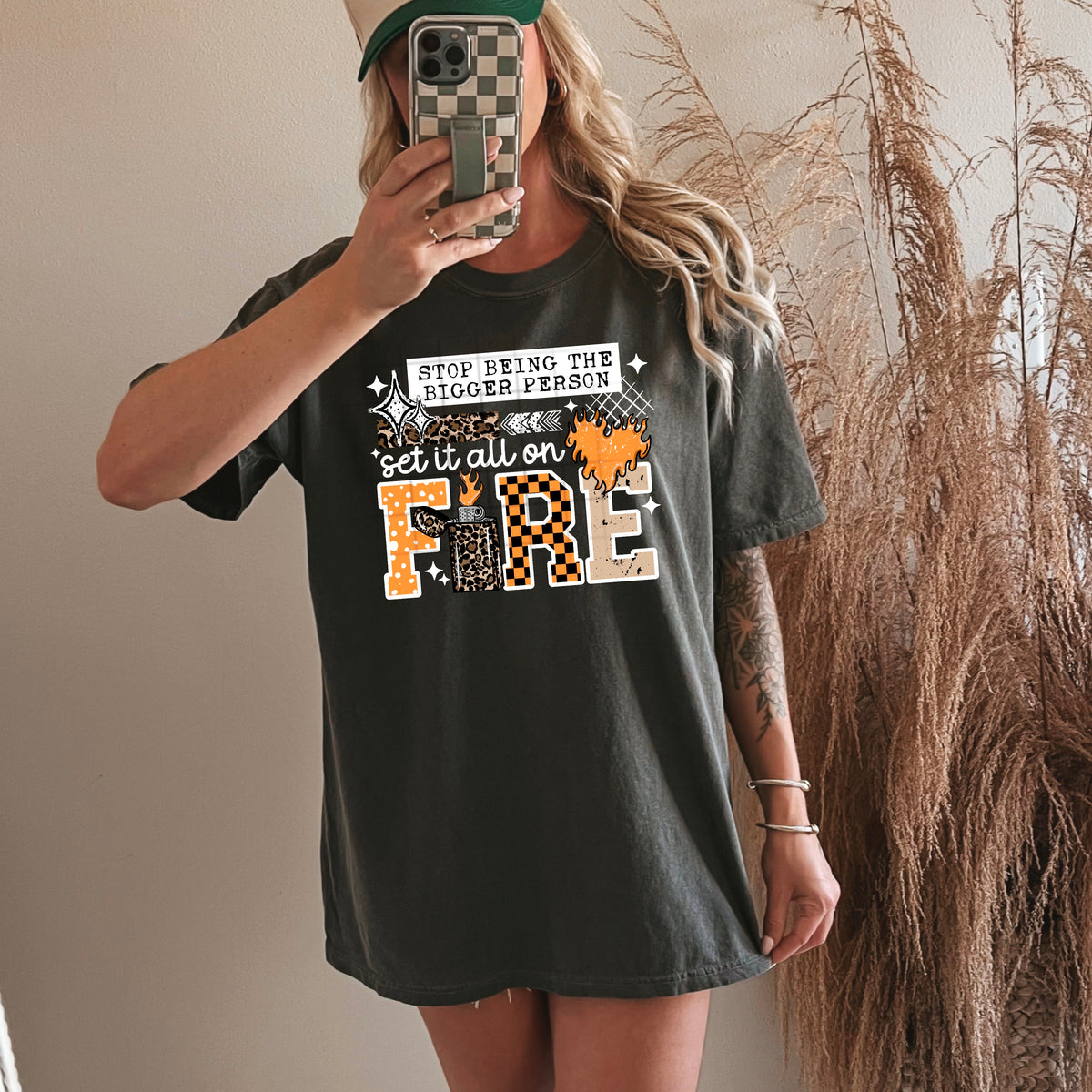 Set it all on fire (white) (CSC) DTF Transfer