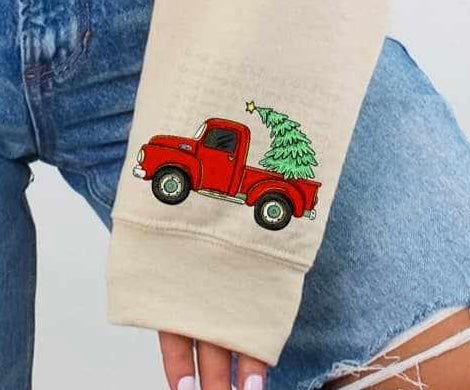 Fresh cut Christmas trees sleeve 64255 DTF transfer