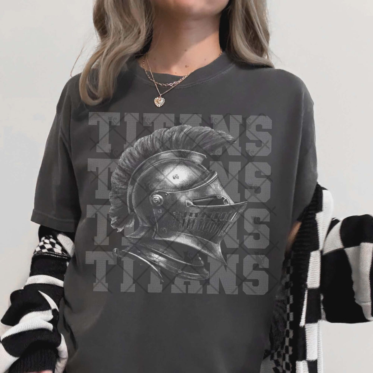 Titans gray mascot (TTD) DTF transfer