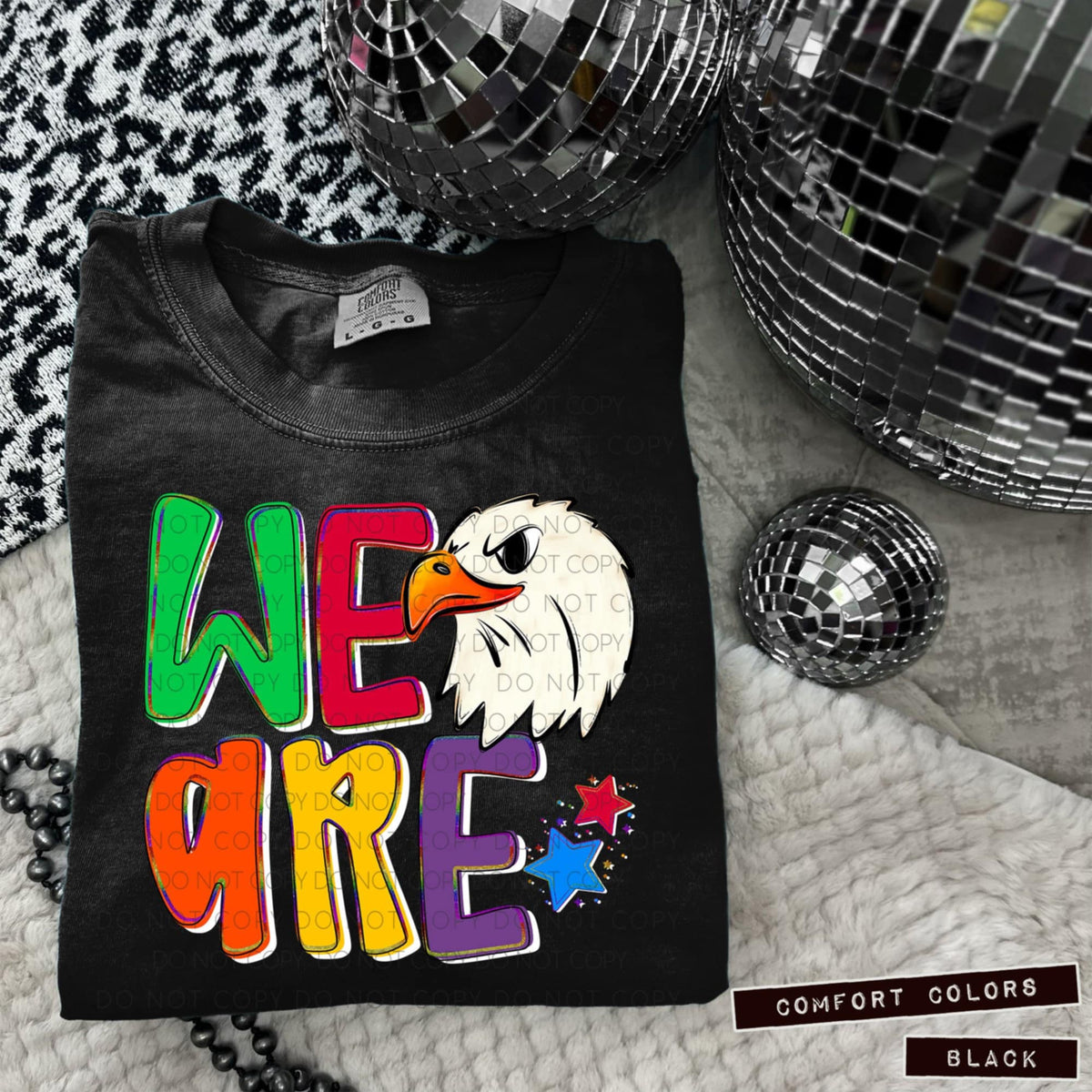 We are eagles white (Caplinger) 100671 DTF transfer
