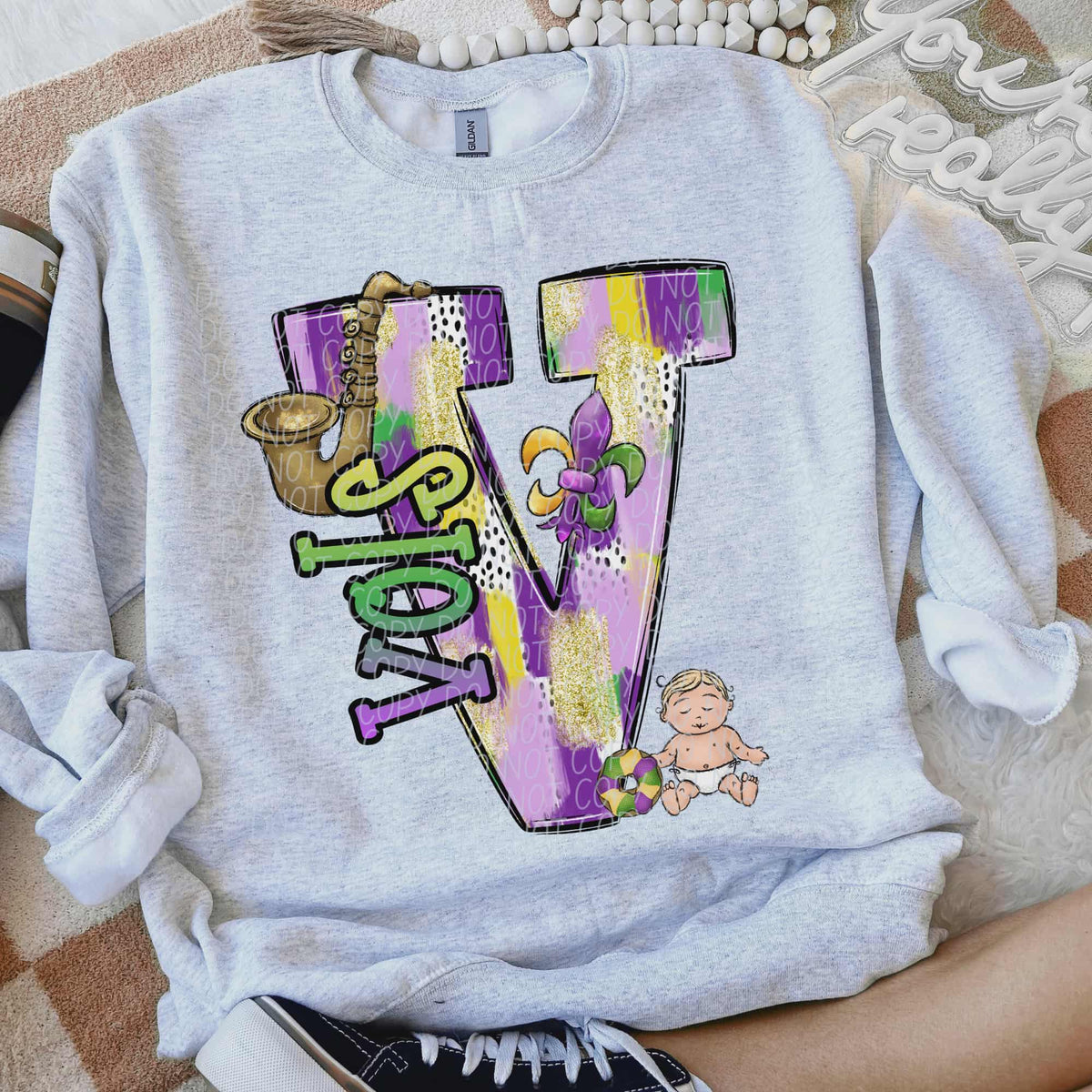 Vols Mardi Gras (city) DTF Transfer