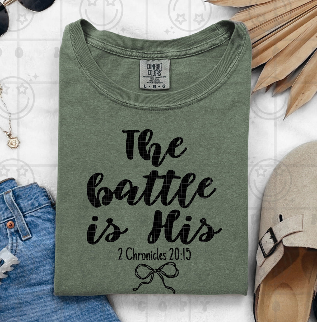 The battle is his with bow (HW) DTF transfer