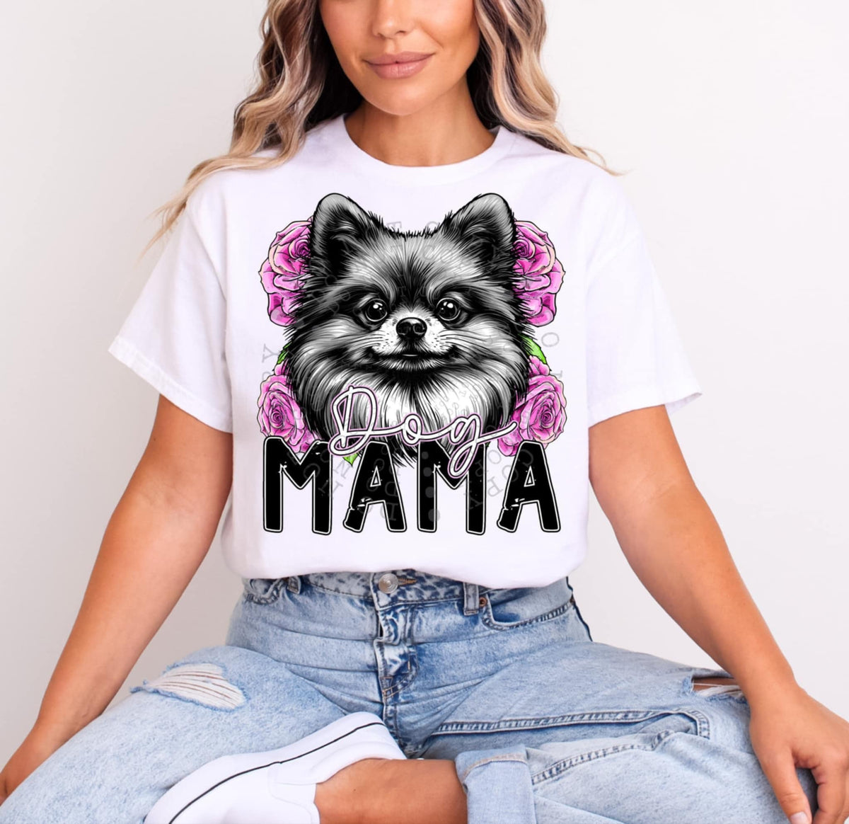Pomeranian dog mama (C’s) 97355 DTF transfer