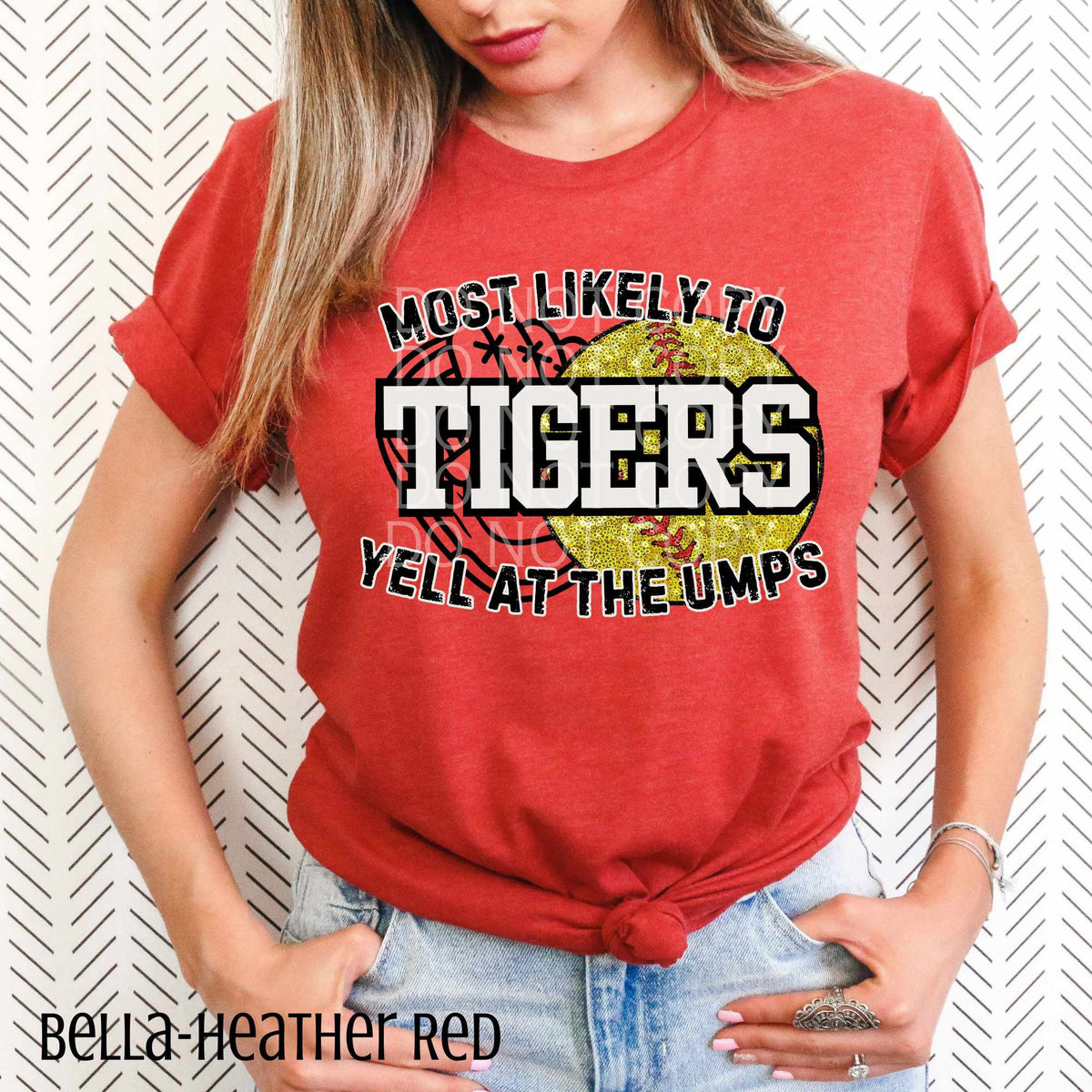 Tigers most likely to SOFTBALL 82207 DTF transfer