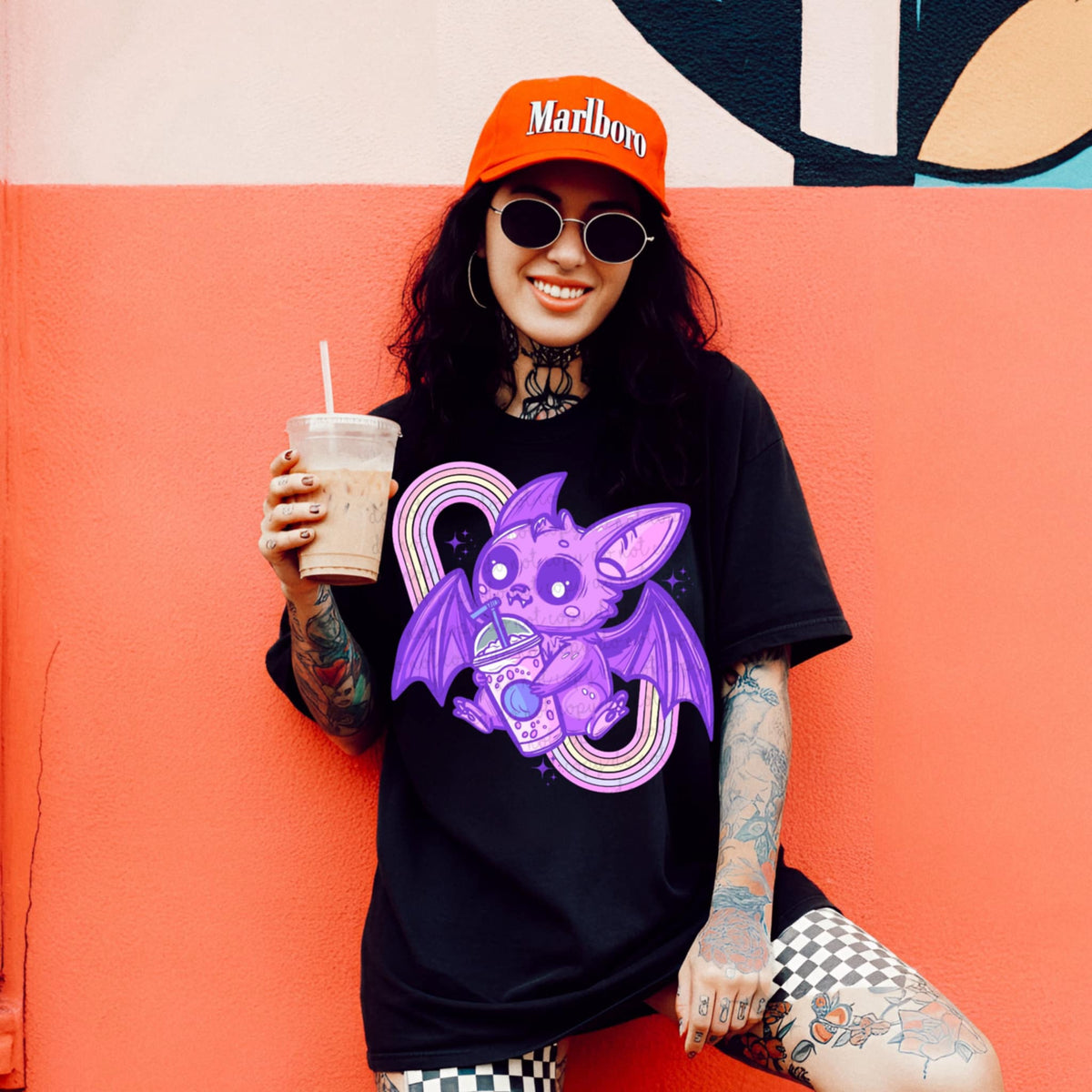 Light purple bat (MMD) 85257 DTF transfer