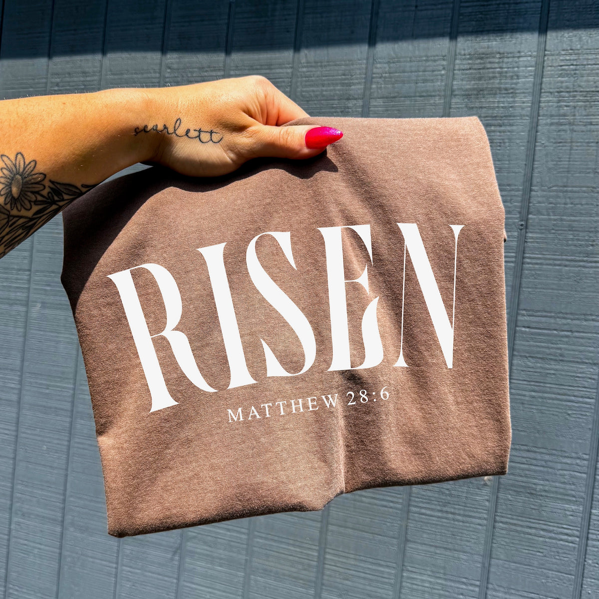 Risen arched WHITE DTF Transfer