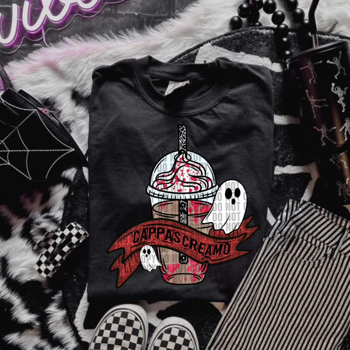 Cappas Creamo bloody coffee ghost (lane) DTF transfer