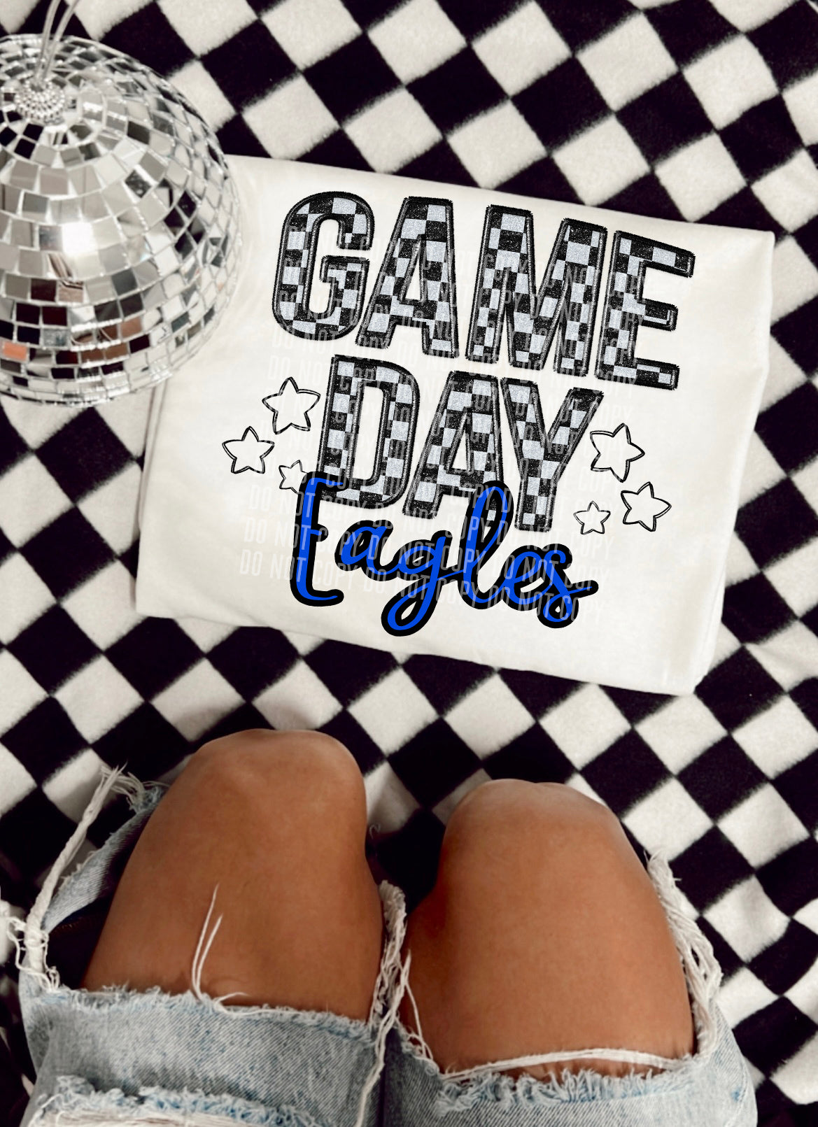 Game Day eagles (blue) 30925 DTF transfers