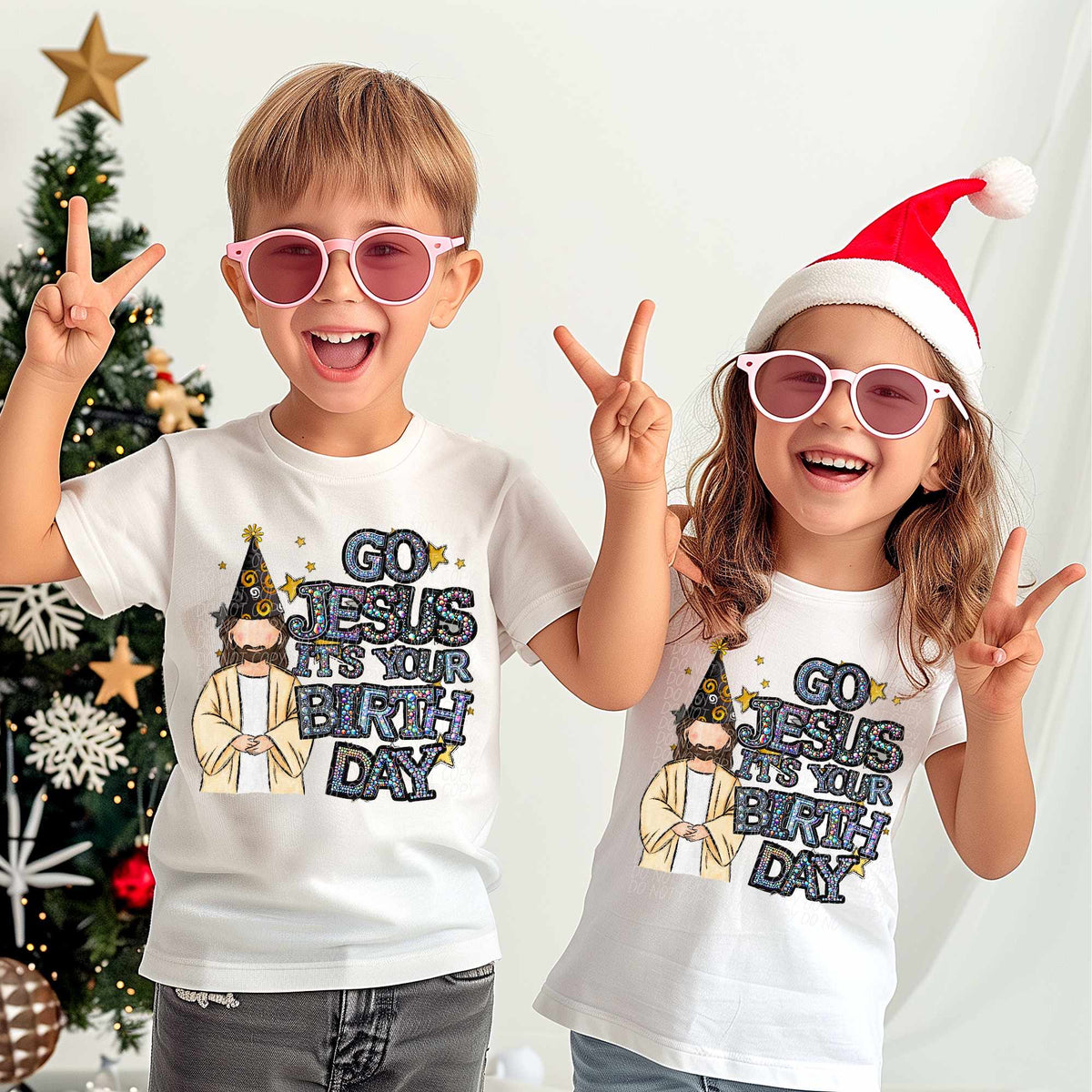 Go Jesus it’s your birthday light Jesus (CITY) 62046 DTF transfer