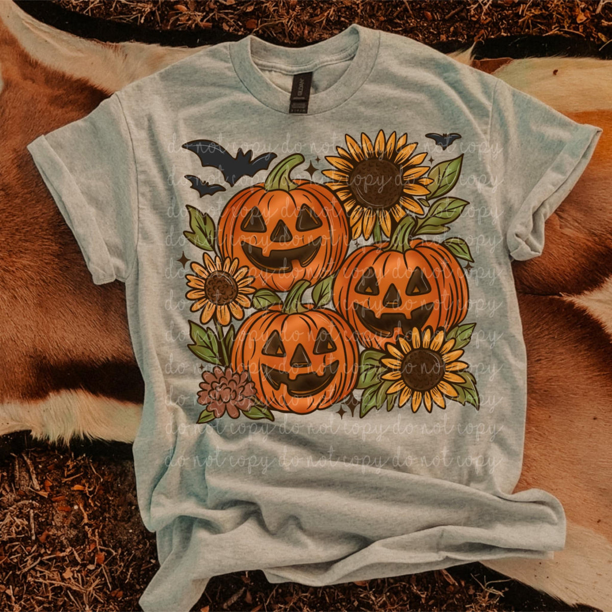 Jack O Lanterns and Sunflowers (MMD) DTF transfer