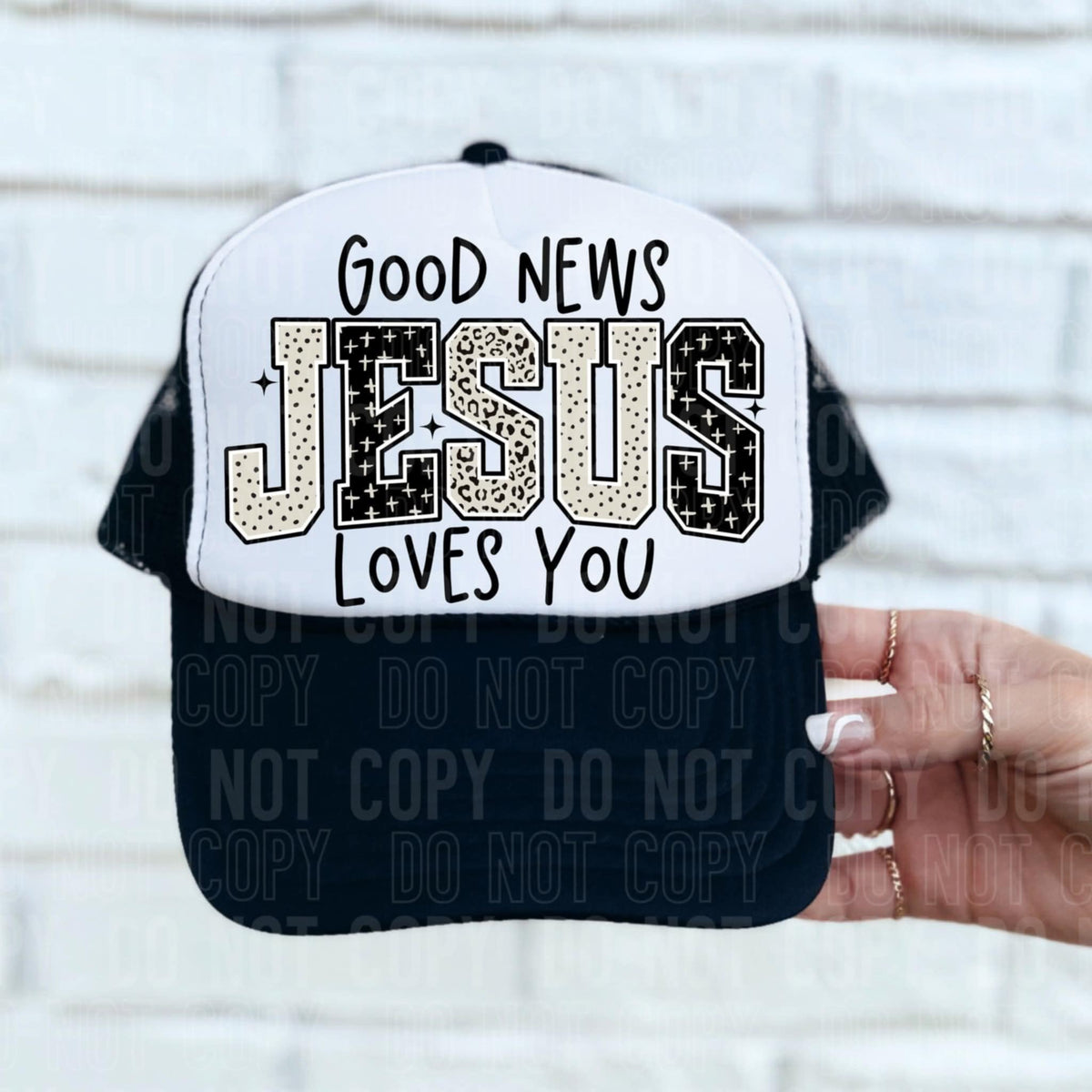 Good news Jesus loves you 106963 DTF transfer