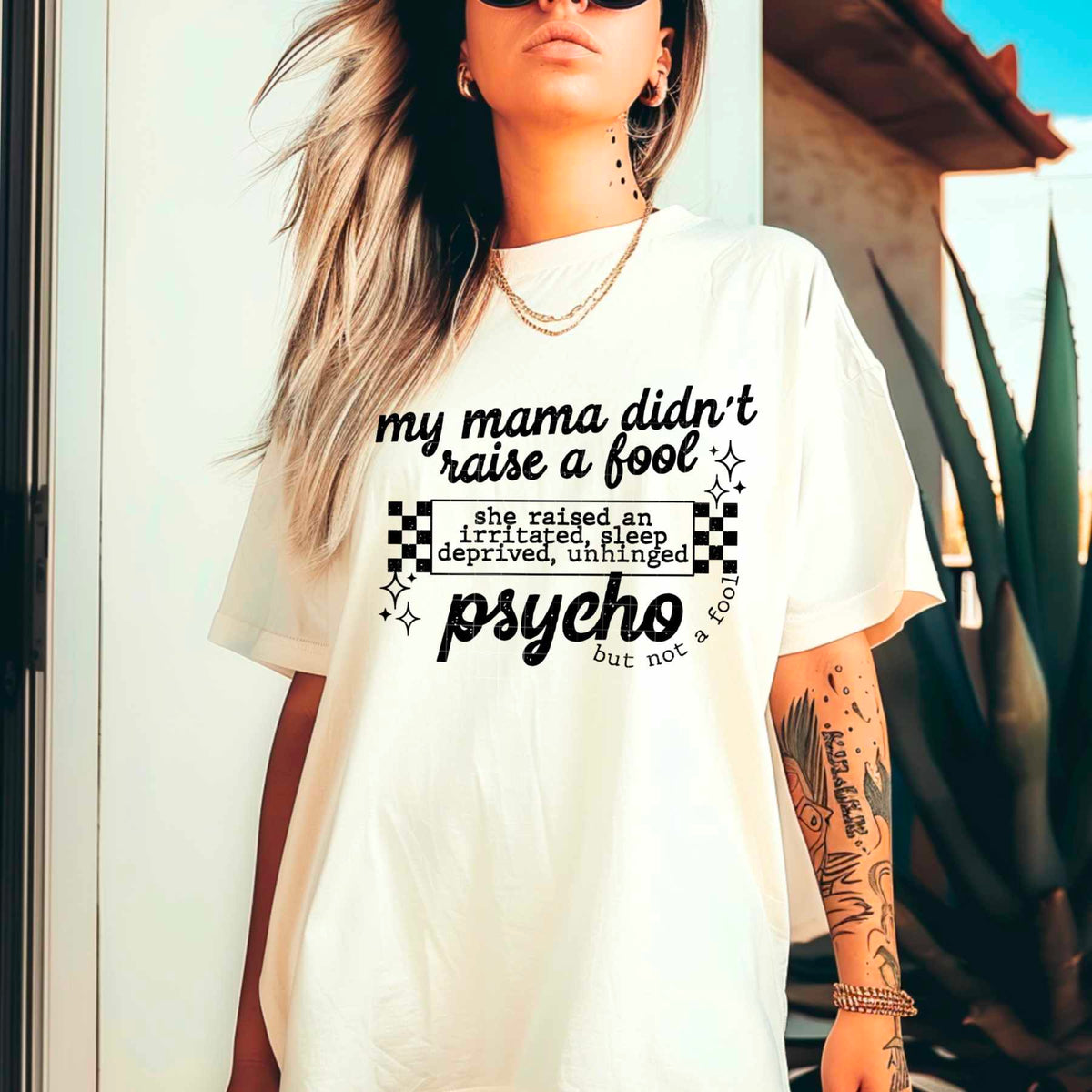 My mama didn’t raise a fool BLACK (CSC) 84303 DTF transfer