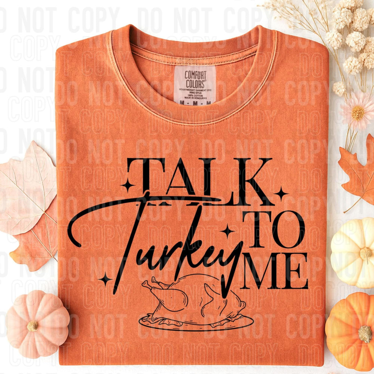 Talk Turkey To Me BLACK SBB DTF transfer