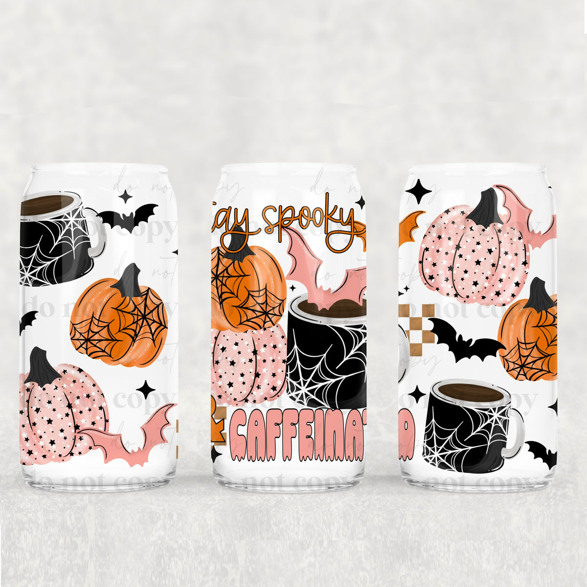 Spooky and caffeinated (exclusive) UV DTF WRAP
