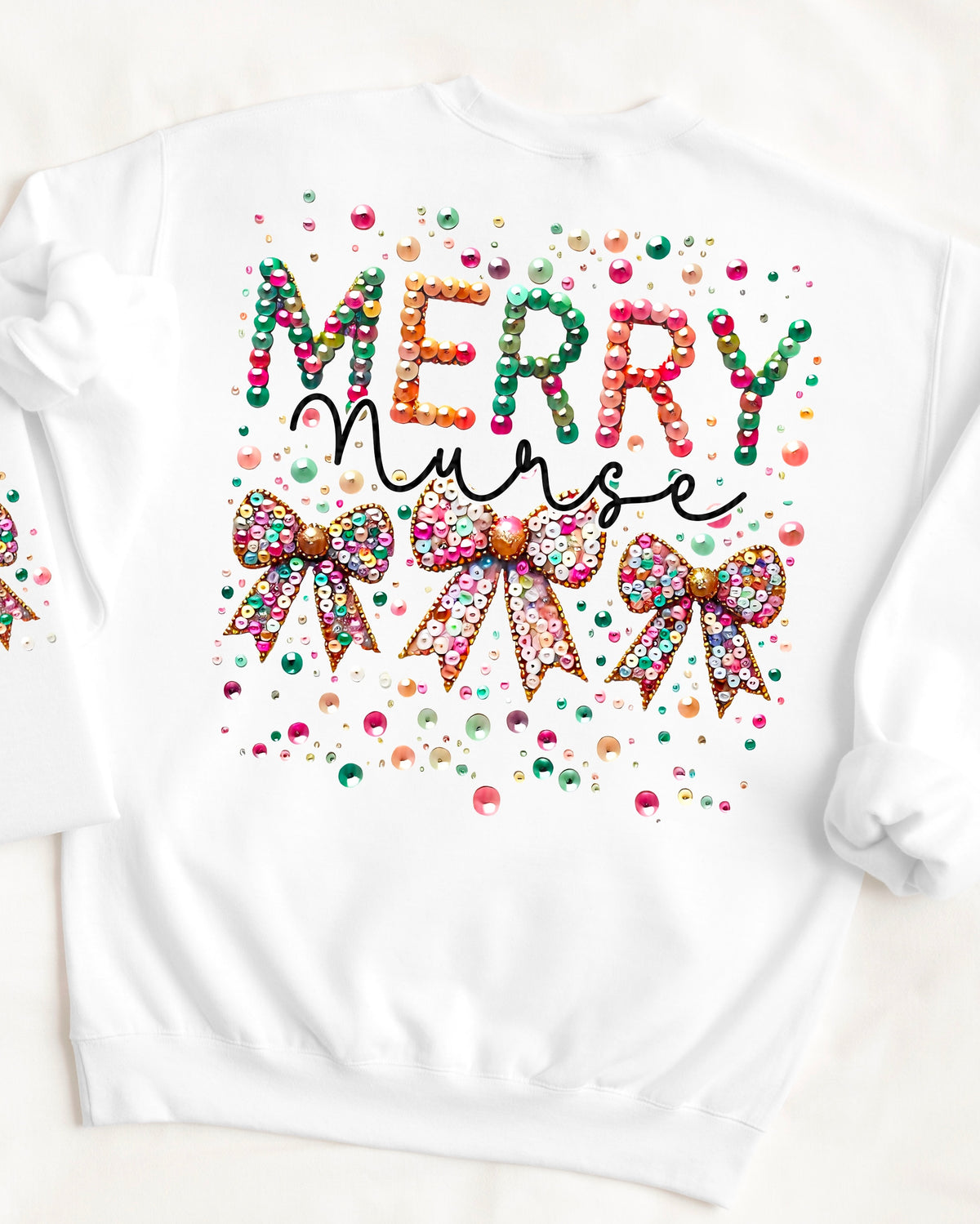 Merry Nurse Faux Sequins 113400 DTF transfer