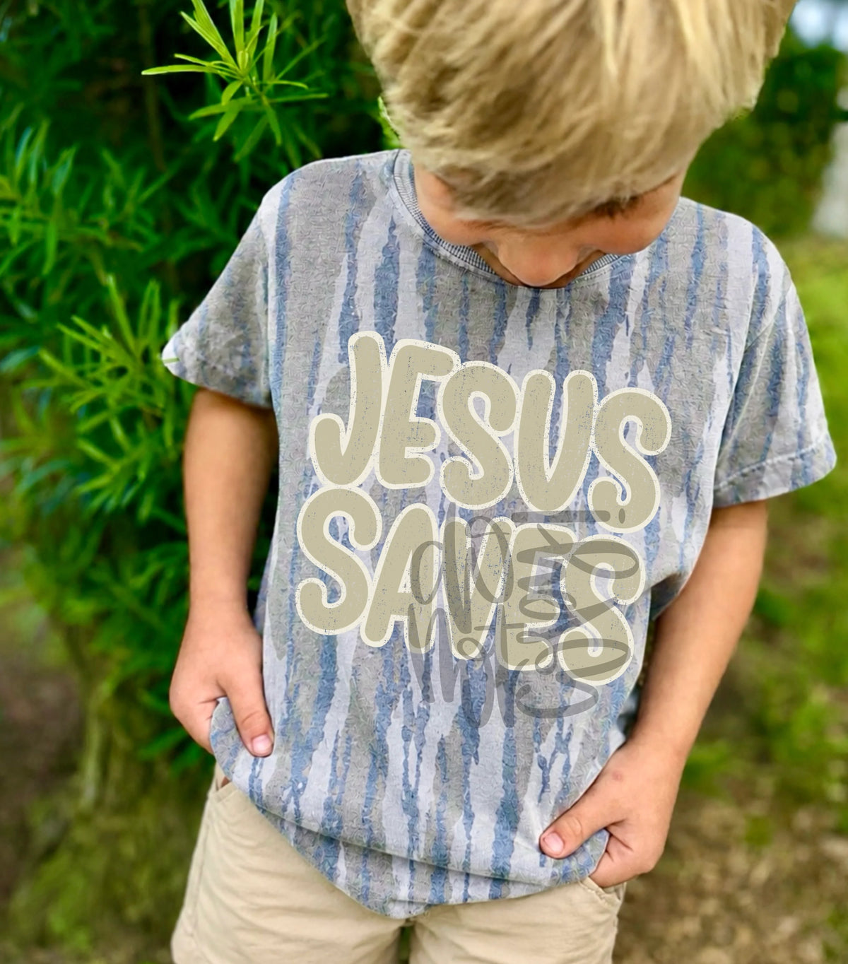 Jesus saved cream (Craft) DTF Transfer