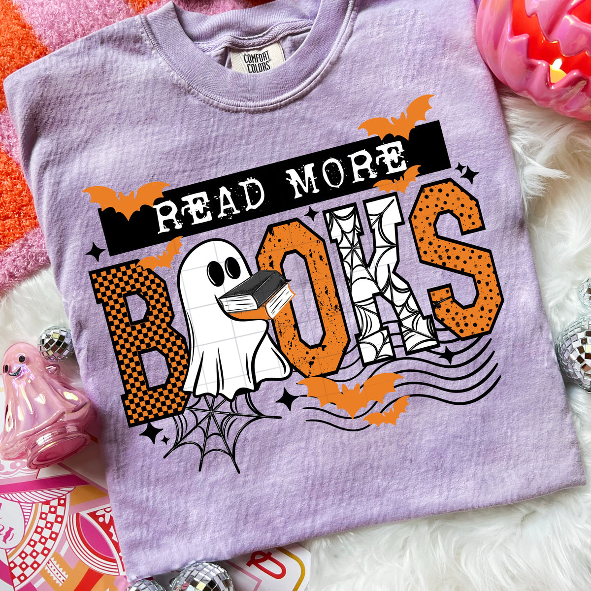 Read more books ghost BLACK (CSC) DTF Transfer