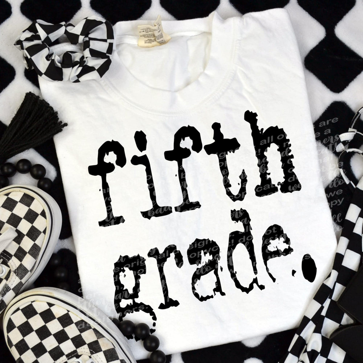 Fifth Grade black (TTD) DTF transfer