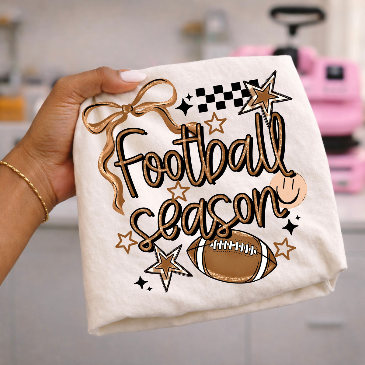Football season football & bow (CSC) DTF transfero