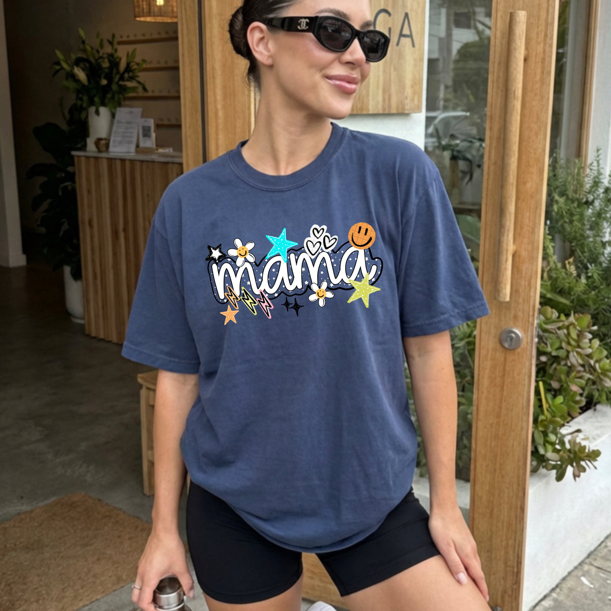 Mama with stars and lighting bolts (CSC) DTF Transfer