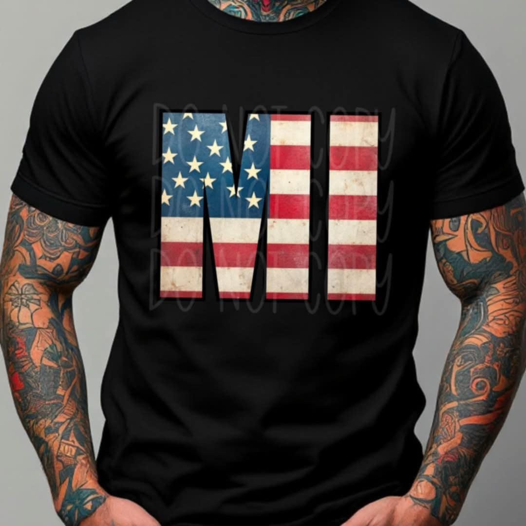 Patriotic States Initials