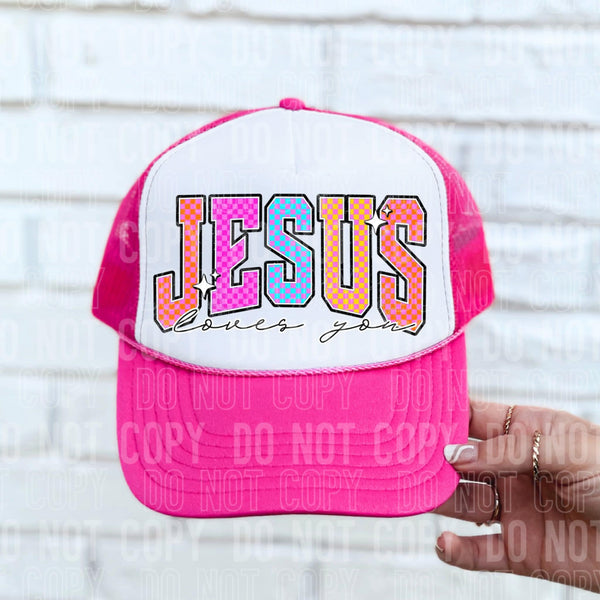 Jesus loves you color 109275 DTF transfer