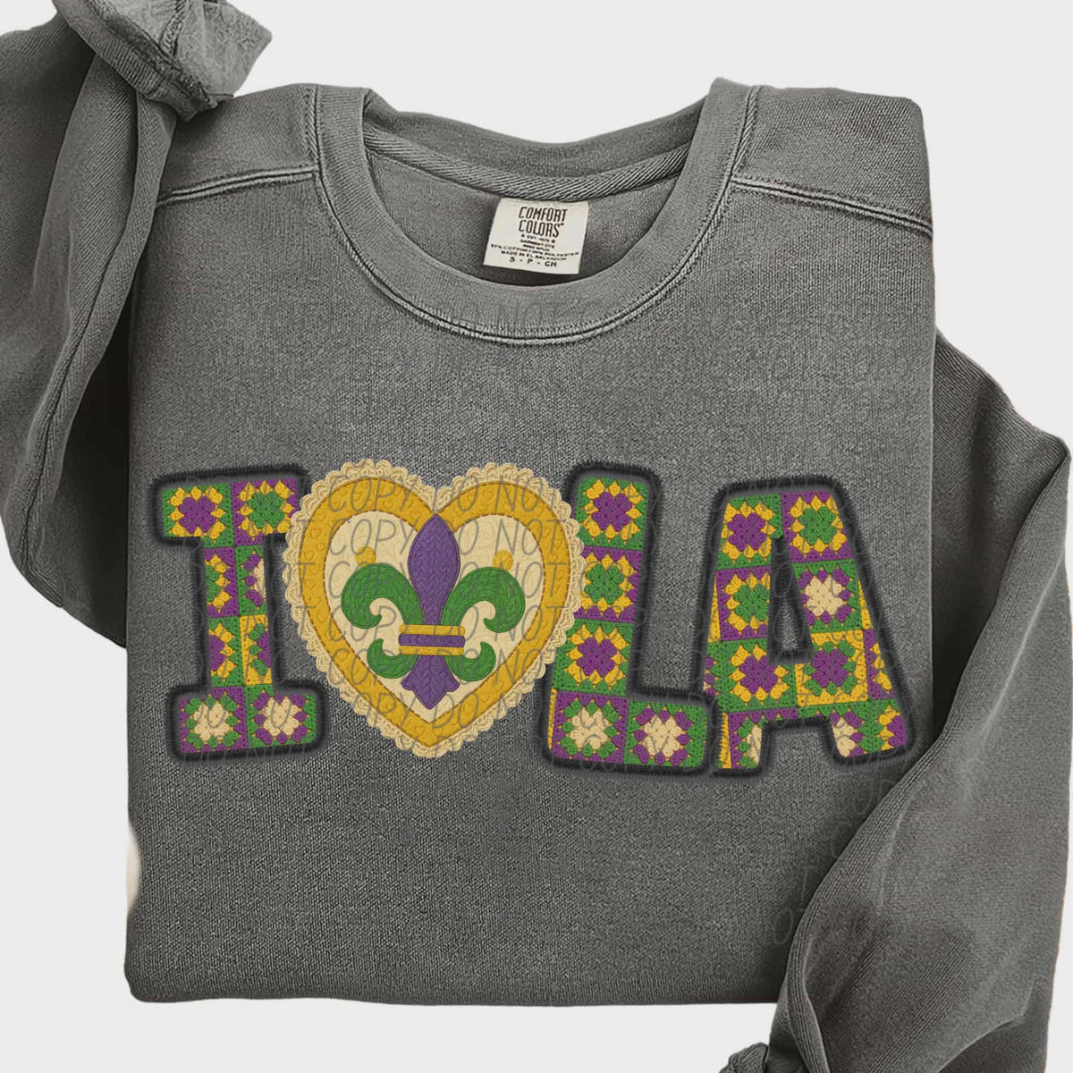 I heart LA with fluer (city) DTF Transfer