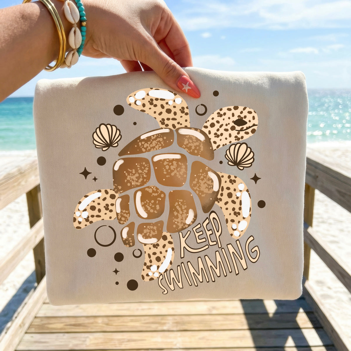 Keep swimming turtle (CSC) DTF Transfer