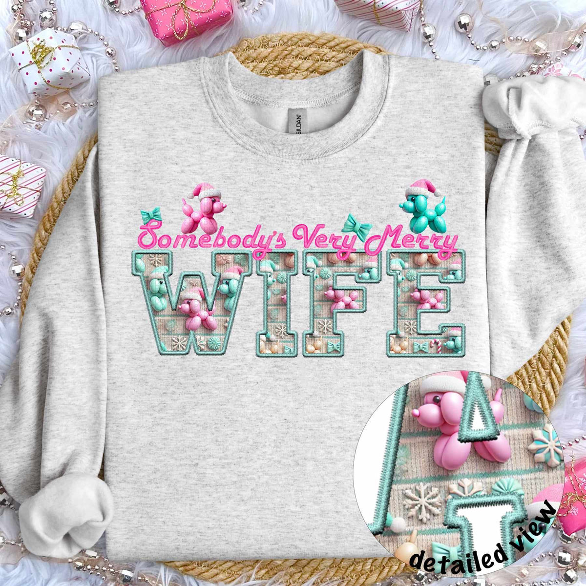 Somebody’s very merry wife (HW) 64440 DTF transfer
