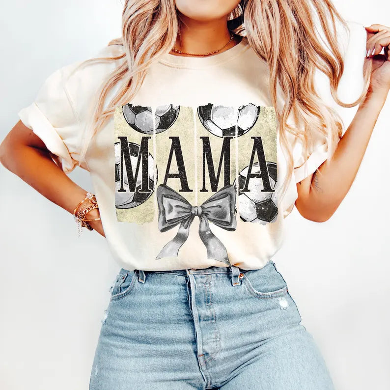 Mama vintage soccer background 94737 DTF transfer