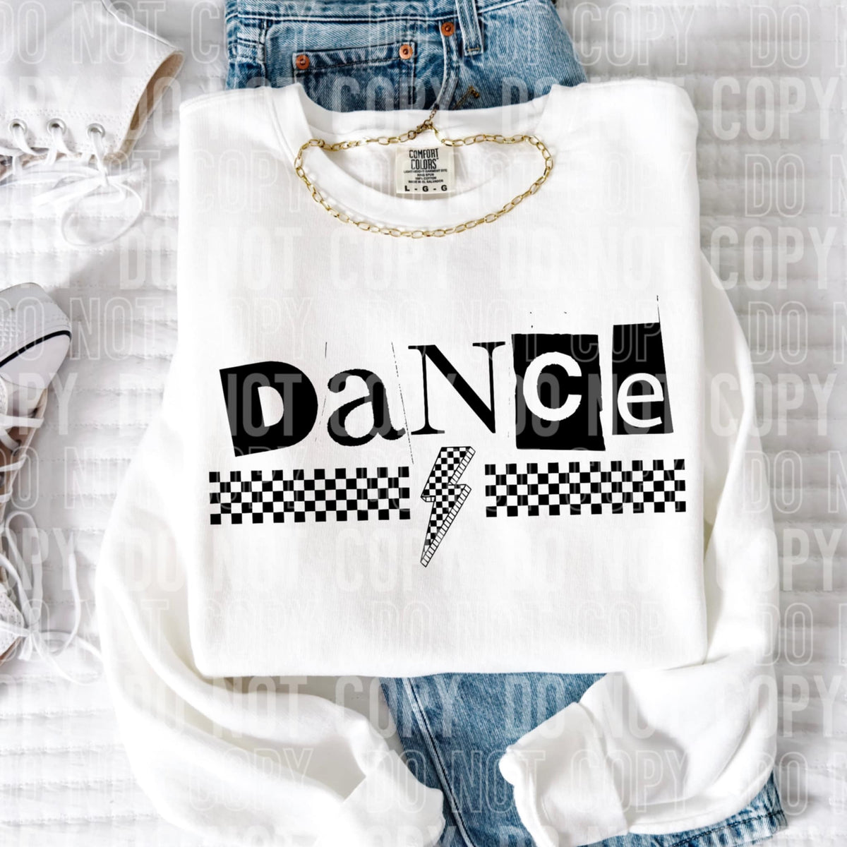Dance lightning bolt 97003 DTF transfer