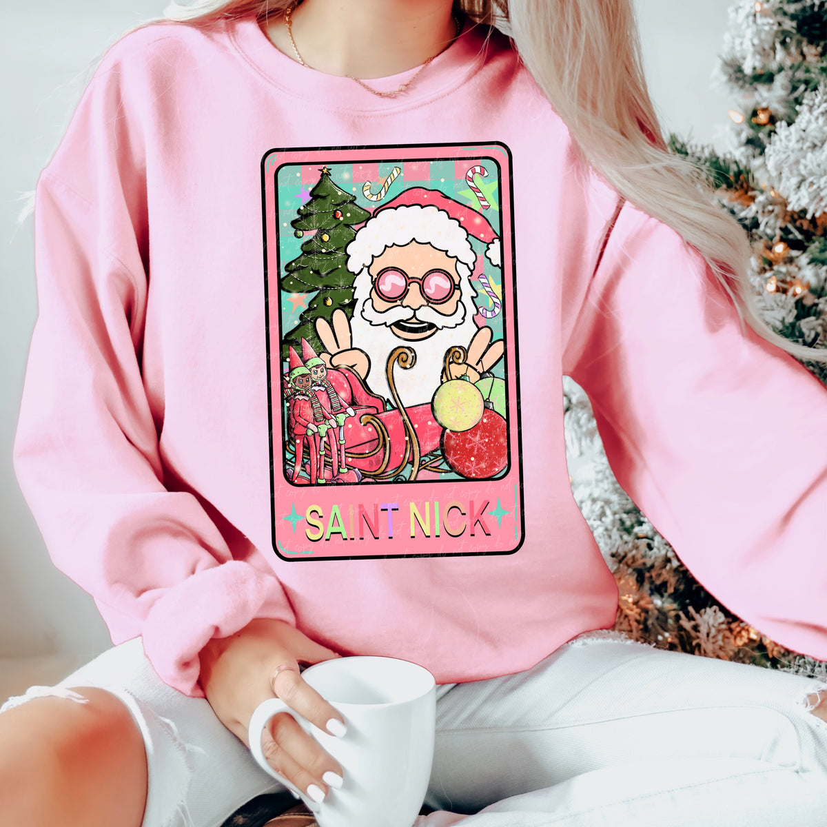 Saint Nick Tarot Card 30188 DTF transfer