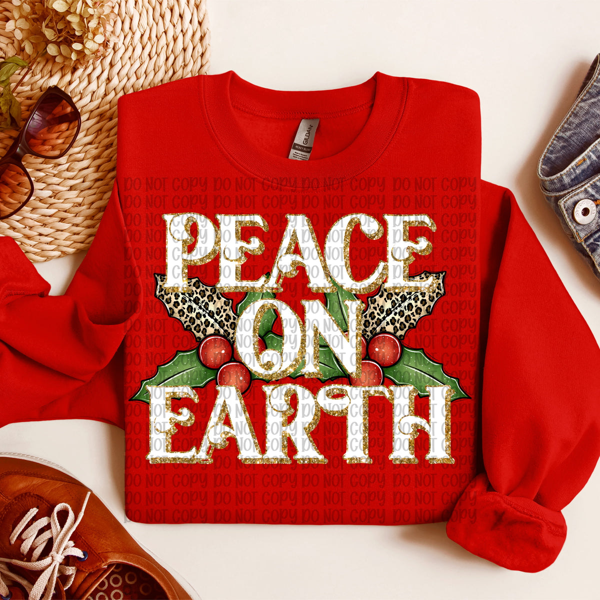 Peace on Earth (VP) DTF transfer