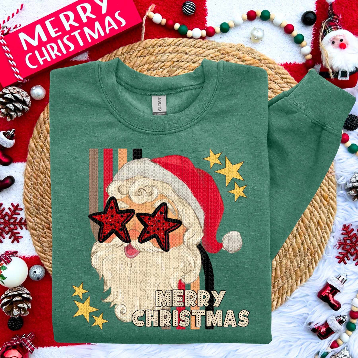 Merry Christmas star eyes (HW) 60983 DTF transfer