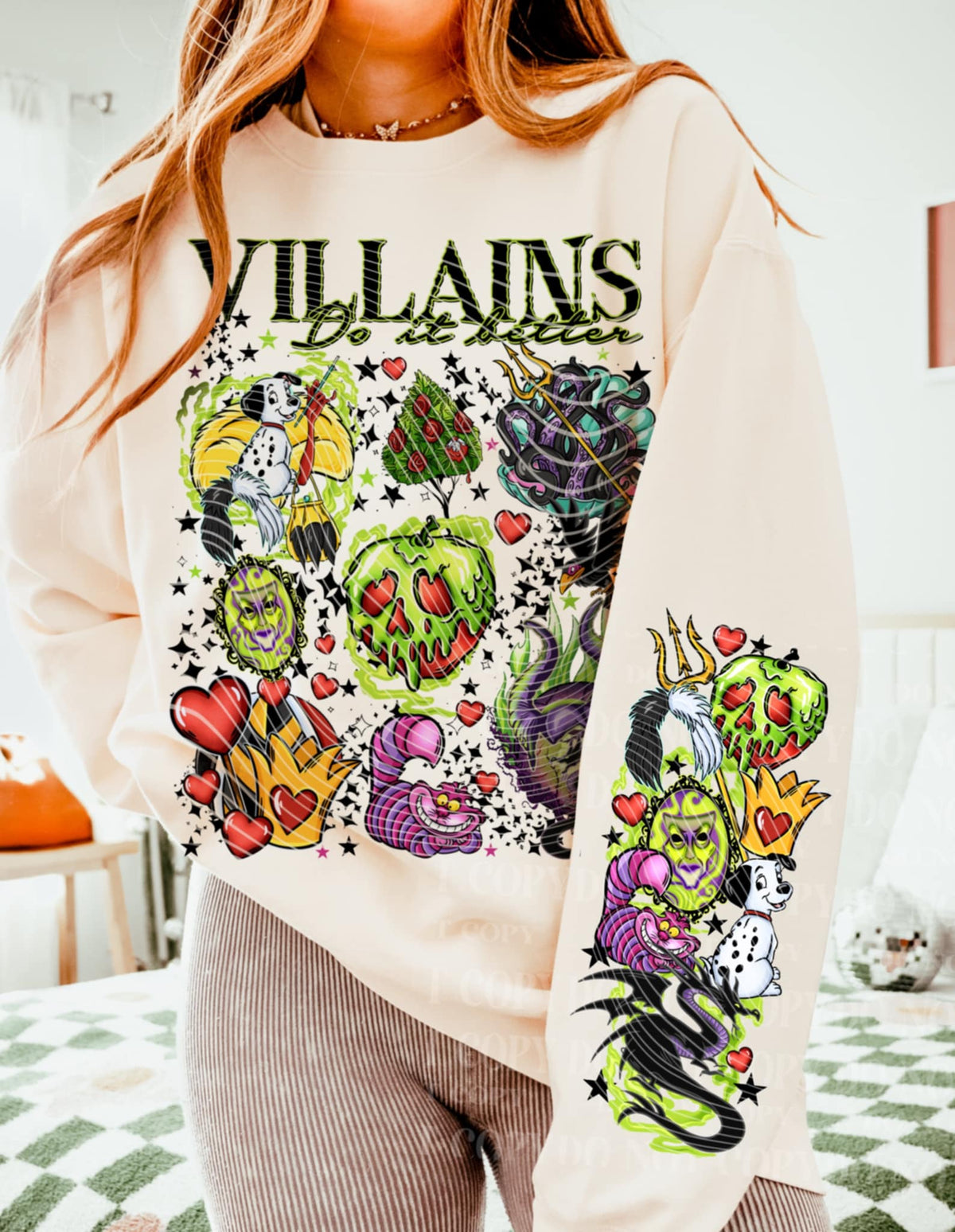 Villains do It better SLEEVE ONLY AG DTF transfer