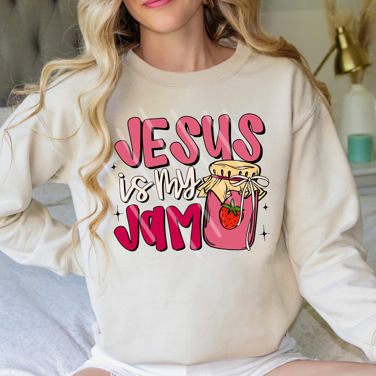Jesus is my Jam scarlow 110188 DTF transfer