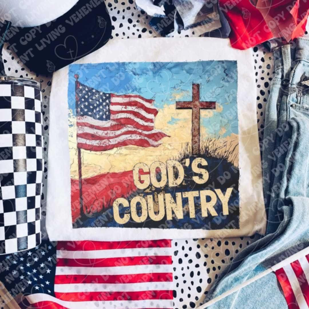 Gods country (Vehement) 107275 DTF transfer