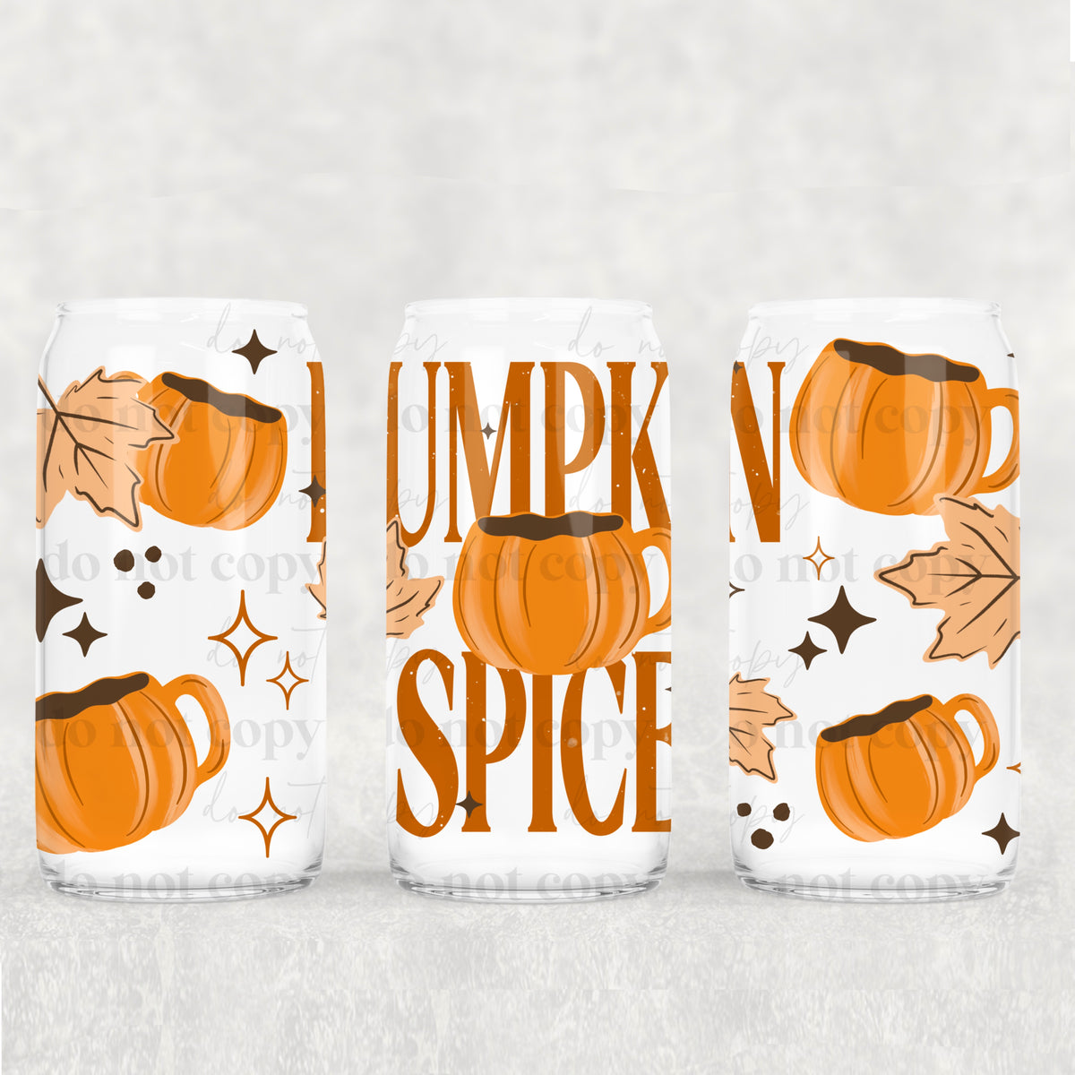 Pumpkin spice with pumpkin mug (CSC) UV DTF Transfer