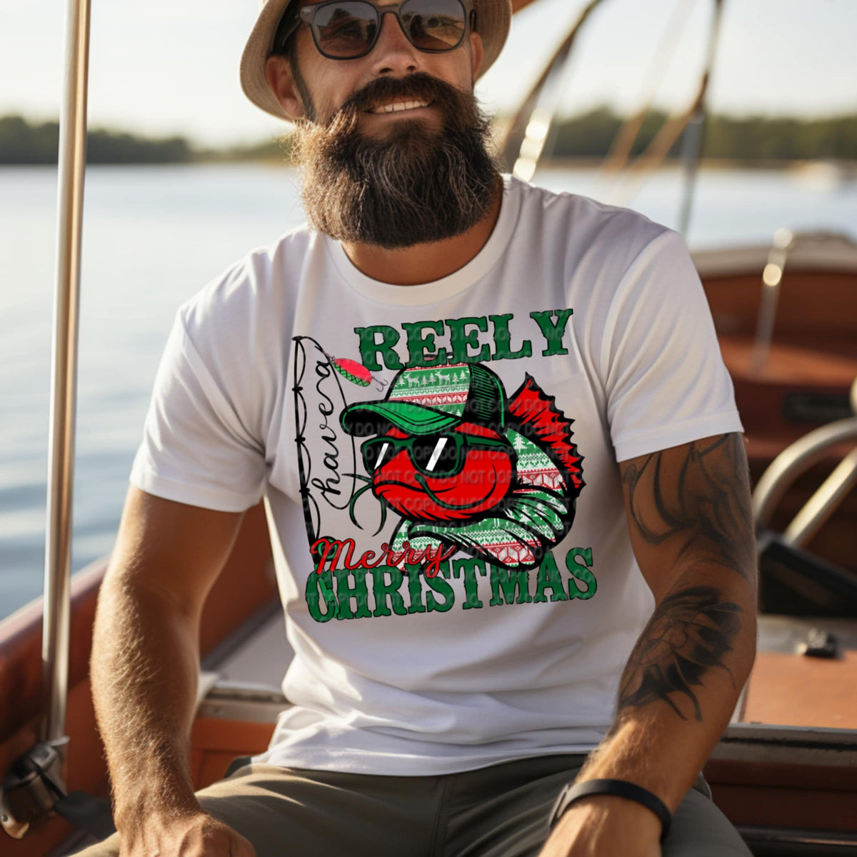 Have a reely merry Christmas 109293 DTF transfer