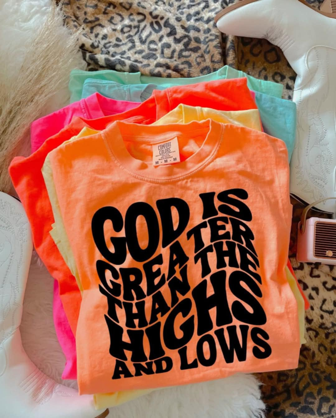 God is greater than the highs and lows 106253 DTF transfer