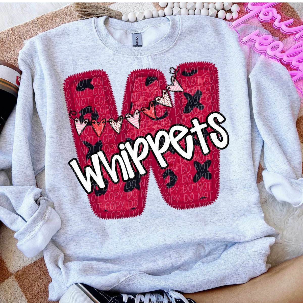 W whippets valentine (CITY) 77985 DTF transfer