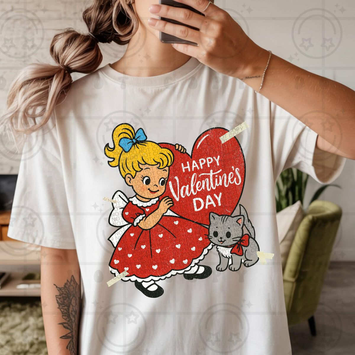 Happy Valentine’s Day girl (HW) DTF transfer