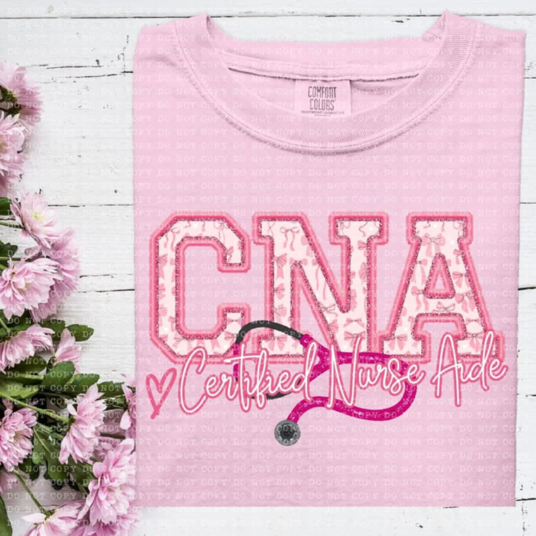 CNA certified nurse aide coquette (ECHT) 93509 DTF transfer