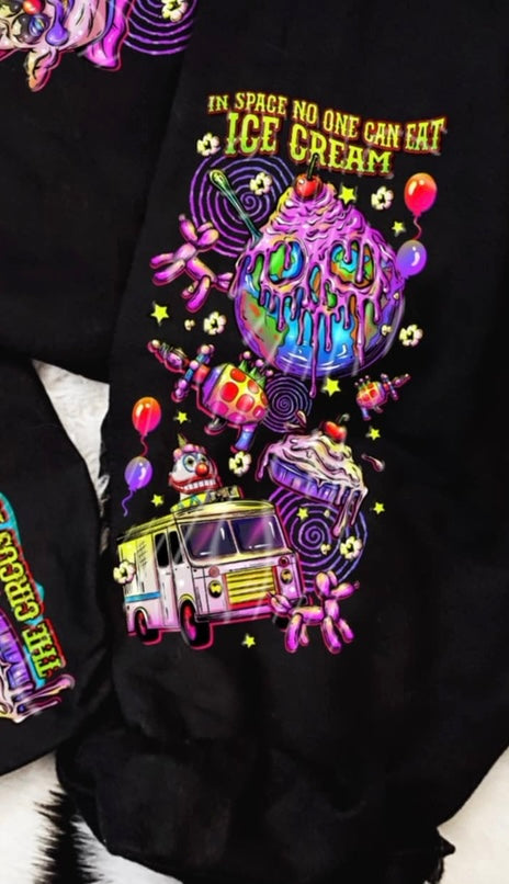 Clowns sleeve DTF transfer