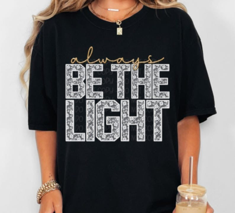 Always be the light white lace 92772 DTF transfer