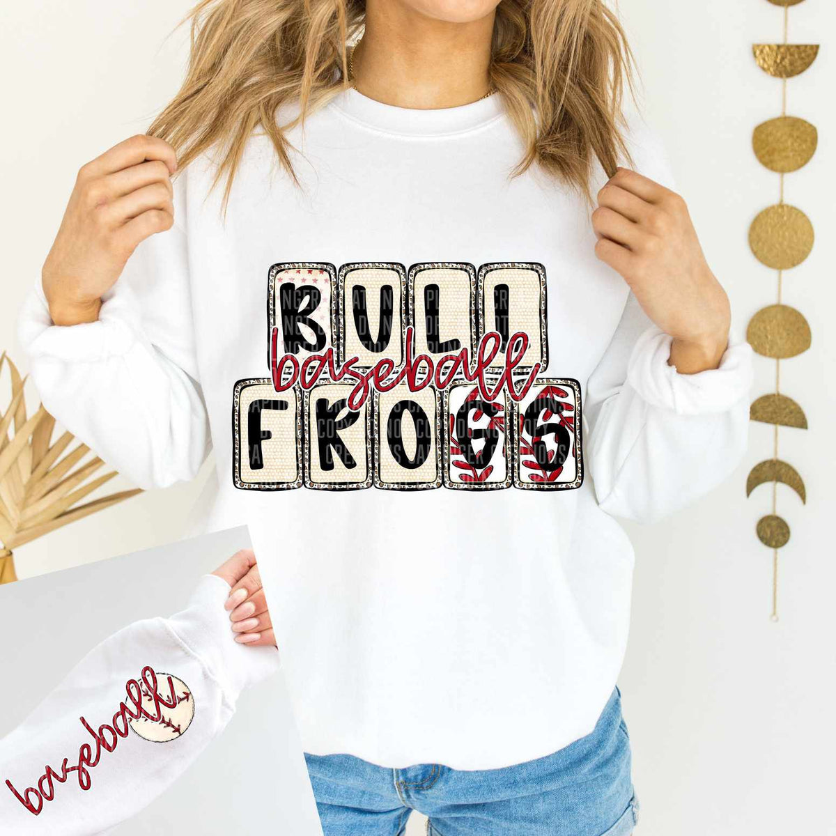 Bullfrogs Baseball FRONT (caplinger) 82588 DTF transfer