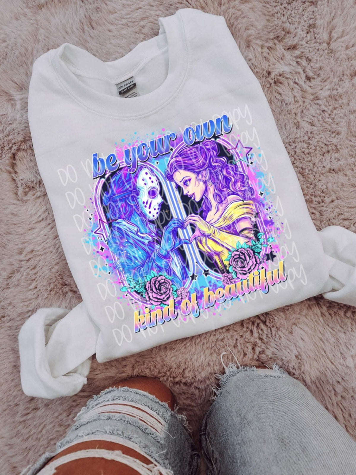 Be Your Own Beautiful princess & mask SSD DTF transfer