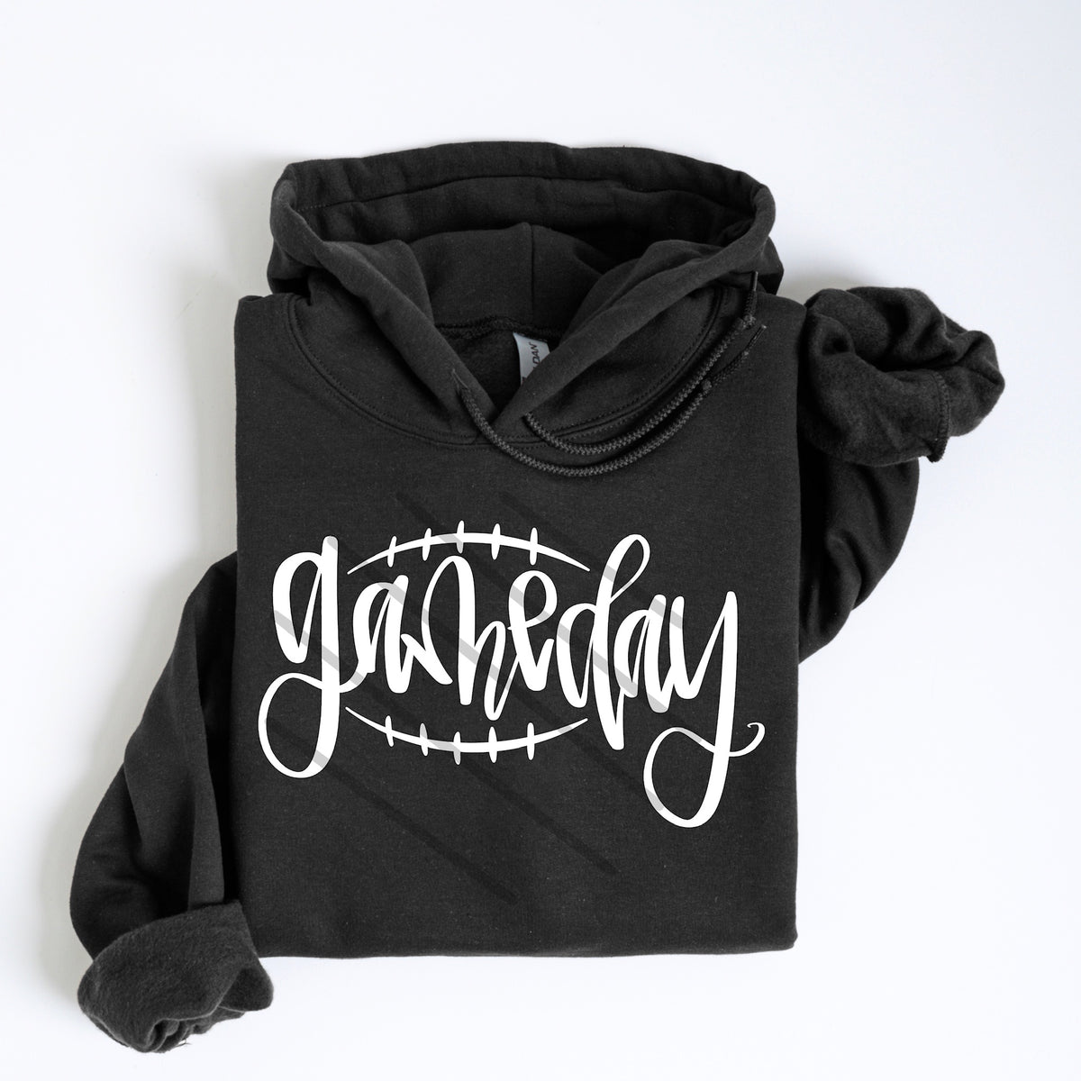 Game Day football stitch WHITE (county line) DTF transfer