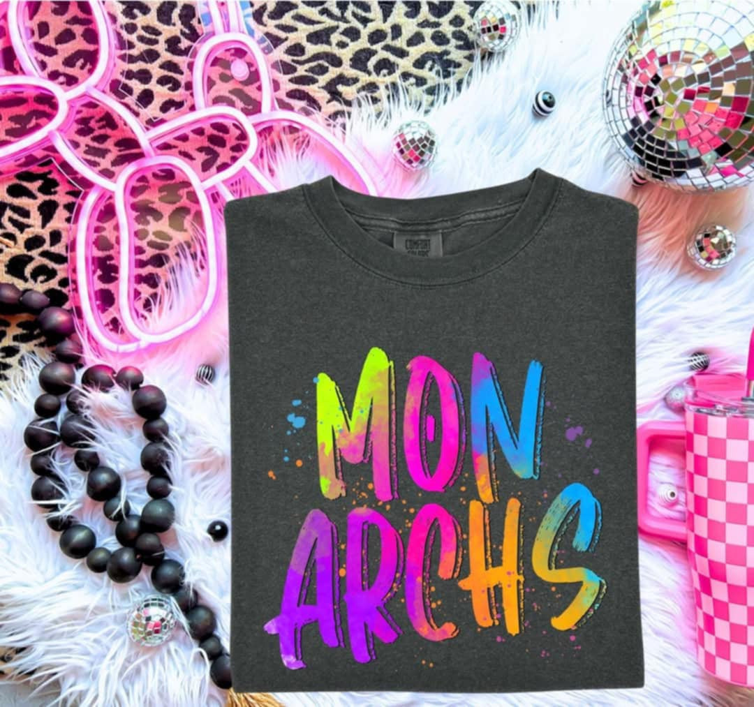 Monarchs Neon Splatter (S&G) 99989 DTF transfer